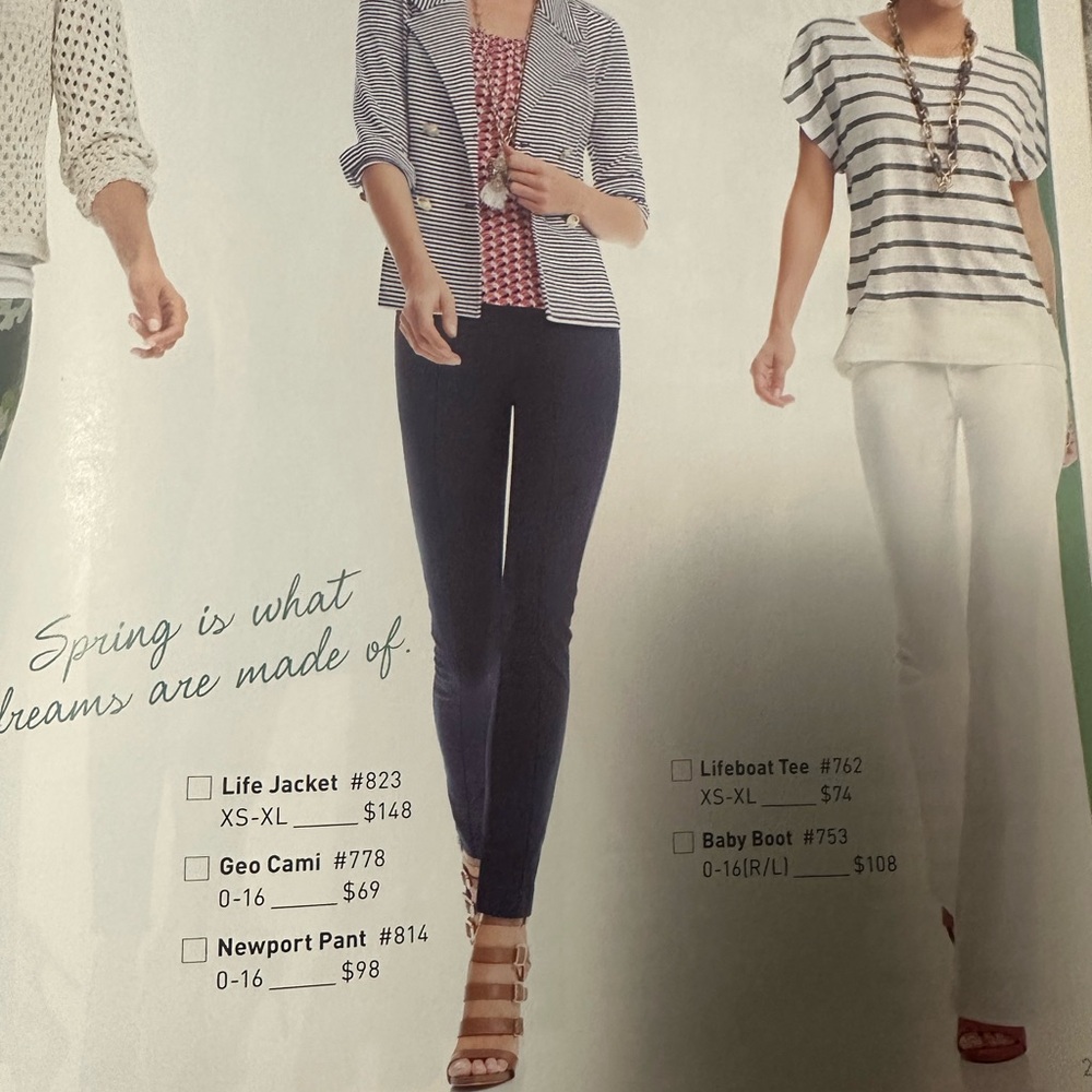 CAbi Newport Navy Pants #814